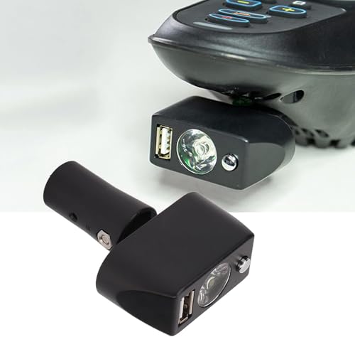 Luz LED para silla de ruedas eléctrica, cabeza XLR de 3 pines, iluminación nocturna LED para sillas de ruedas eléctricas, carga USB, ángulo ajustable, silla de ruedas eléctrica LED