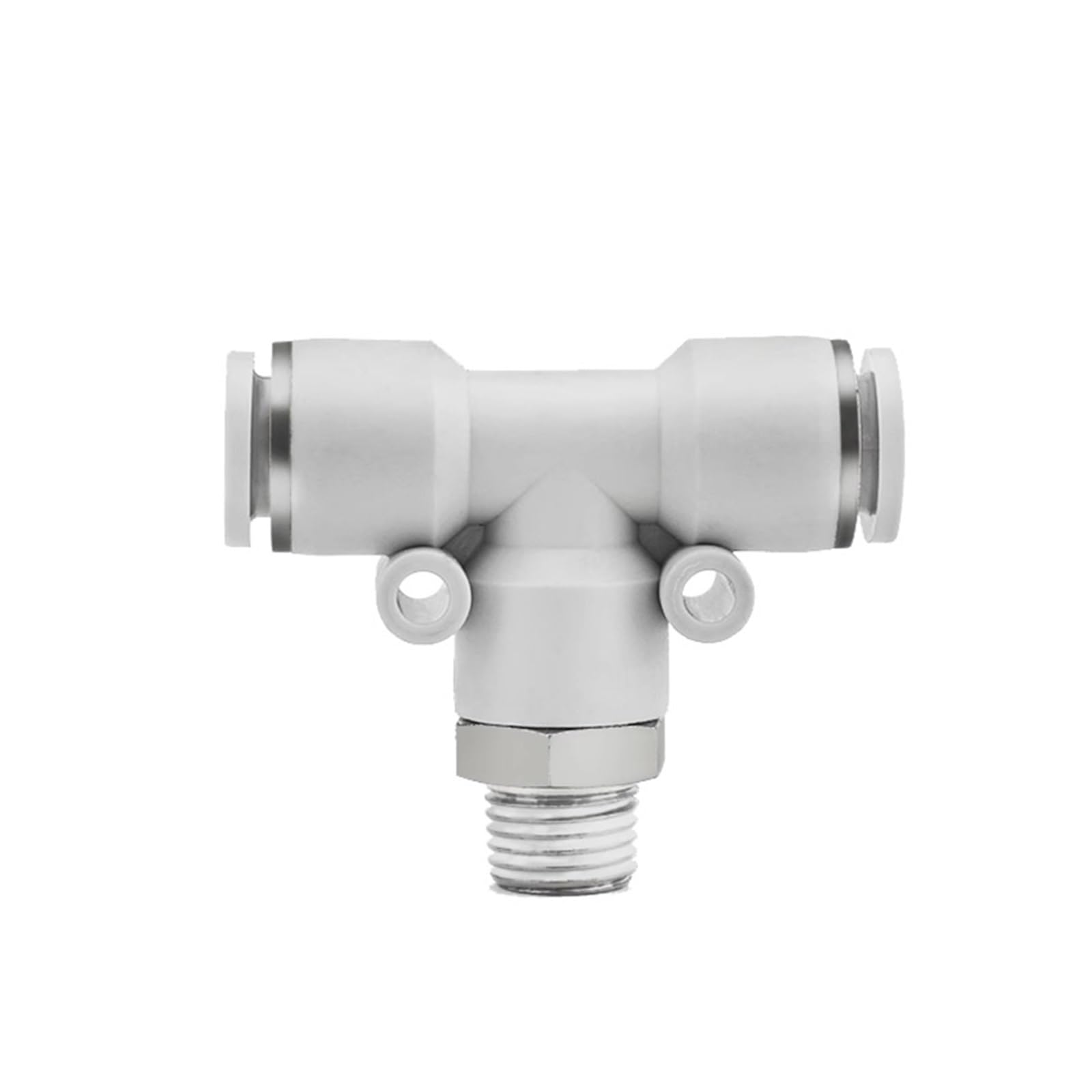 5 uds 4mm 6mm 8mm 10mm 12mm 14mm 16mm Tubo a M5 1/8 "1/4" 3/8 "1/2" BSP hilo femenino macho conector de tubería neumática de aire blanco(PB,16-04 5PCS_SIZE)