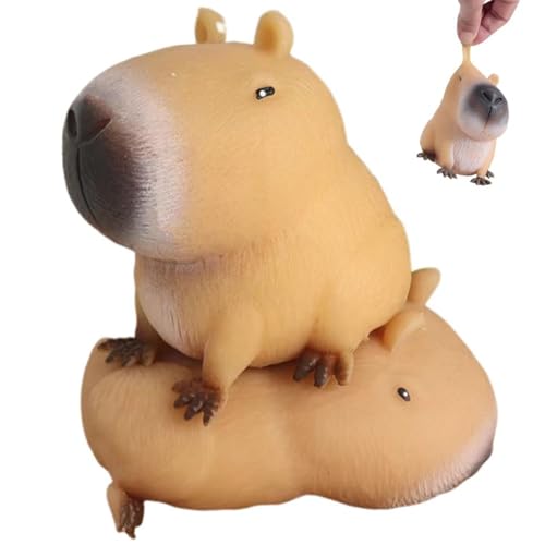 スクイーズ玩具 カピバラさん ストレズ 握る おもちゃ スクイーズ 動物 ぷにぷに動物 かわいい 暇つぶし 低反発 柔らかい お祭り クリスマス 誕生日プレゼント 贈り物 お祭り景品 2PCS