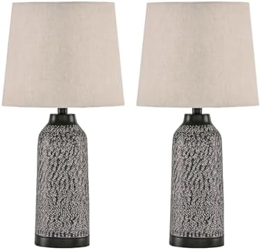 Signature Design by Ashley Lanson Casual Table Lamp Set, 2 Count,...