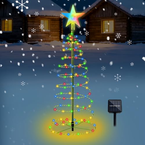 Mineup Weihnachtsdeko Aussen Solar,100 LEDs Weihnachtsdeko Outdoor...