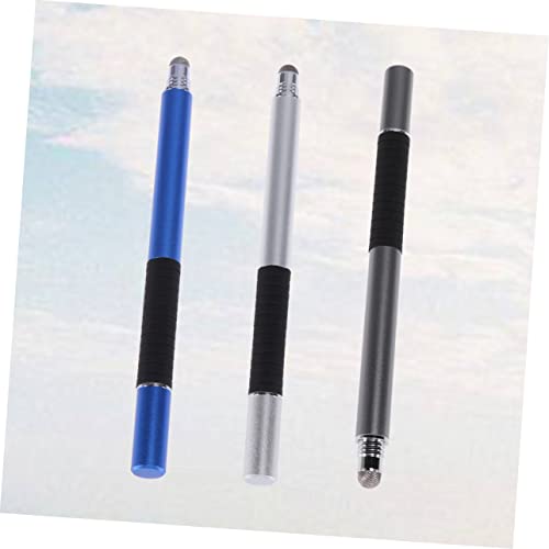 Herramienta de escritura precisa y duradera plata oscuro de 3 piezas 2