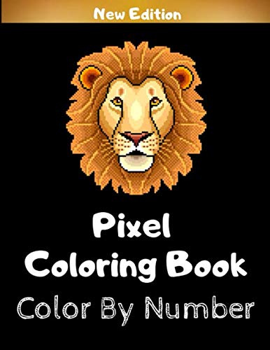 Pixel Coloring Book: Easy Pixel Color by Number Activity Book with Zoo Animals for Kids - Unique Funny Pixel Art Gift for Birthday Christmas Easter for Boys & Girls