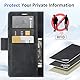 ivencase Handyhülle für Samsung Galaxy A16 5G/4G Hülle mit Schutzfolie, Stoßfest [Kartenfach Klappbar Standfunktion] Flip Wallet Cover Lederhülle Case für Samsung A16 5G/4G Hülle Schwarz