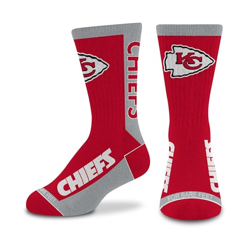 Image of For Bare Feet NFL Unisex Kids Nfl Mvp Crew Sock Youth