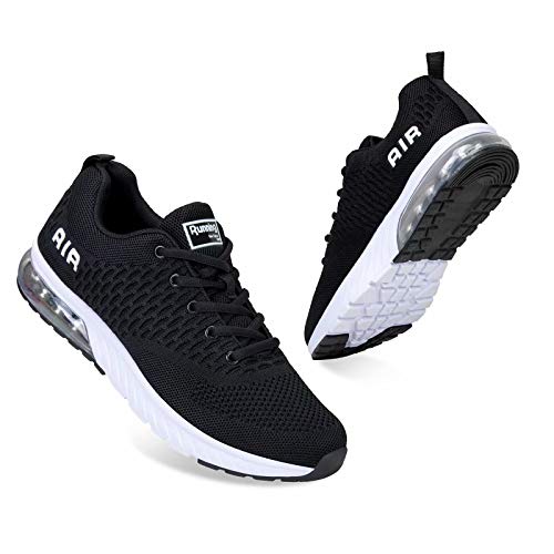 Homme Chaussures de Sport Running Baskets Outdoor Sneakers Chaussures d' Course Fitness Gym,Respirante,Mode(Noir 8082,39 EU) Cover
