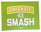 Smirnoff Ice SMASH Tin Tacker Metal Sign | 10.5' x 8'