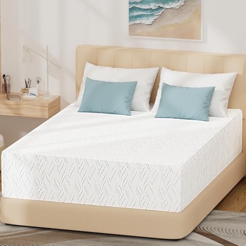 Image of 14 inch Full Size Mattress, Medium Feel Memory Foam Mattress in a Box | Medium Firm, Made in USA, Pressure Relieving, Cooler Sleep, Fiberglass Free, CertiPUR-US Certified, Washable Removable Cover