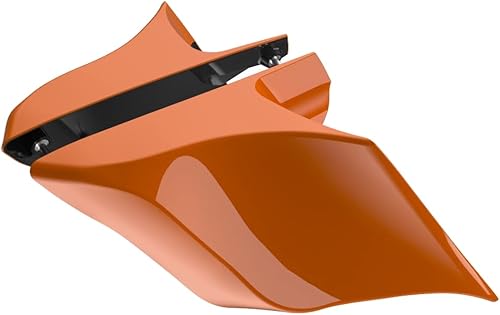 Miniatura 195 de Advanblack Barracuda - Cubiertas laterales estiradas plateadas (brillantes), paneles extendidos para Harley Touring Street Glide Road Glide Electra