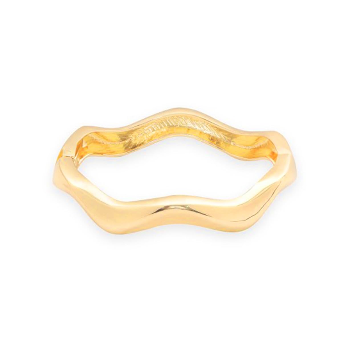 Rubans Voguish Gold-Plated Cuff Bracelet For Women (B0D6KMGHSB) Amazon Price History, Amazon Price Tracker