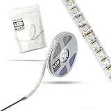 Der 4in1-Chip 5050 gewährleistet eine hohe Helligkeit und eine exzellente Farbmischung, sodass der SMD-Streifen RGBW eine breite Palette an Farben sowie einen warmen Weißton erzeugen kann, um eine stimmungsvolle Beleuchtungsumgebung zu schaffen.