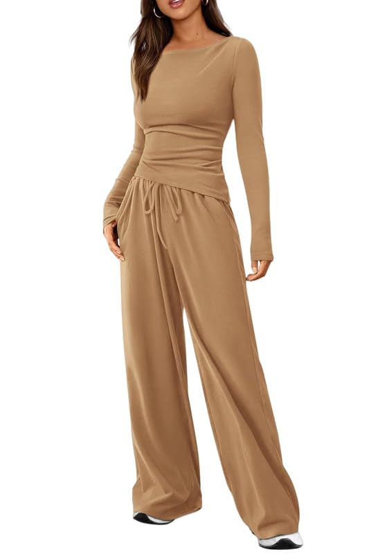 🦋 Abbigliamento di Tendenza per l'Autunno: Questi outfit autunnali sono composti da top a maniche lunghe abbinati a tute da ginnastica a gamba larga, creando un equilibrio armonioso tra un look casual e un'estetica loungewear chic. Che si tratti di sbrigare commissioni, di partecipare a un incontro informale o semplicemente di rilassarsi a casa, questi set di felpe casual offrono una soluzione versatile per le esigenze del vostro guardaroba autunnale.