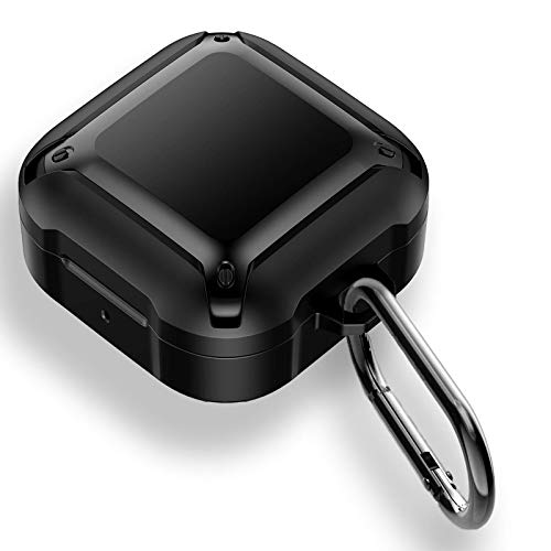 GMYLE Armor Case Compatible with Samsung Galaxy Buds Live 2020 / Galaxy Buds Pro 2021, Hard Shell Defender Bumper Protective Shockproof Earbuds Wireless Charging Case Cover Skin (Black)