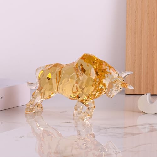 Estatua de Toro Acrílico para Decoración de Escritorio miniatura 5