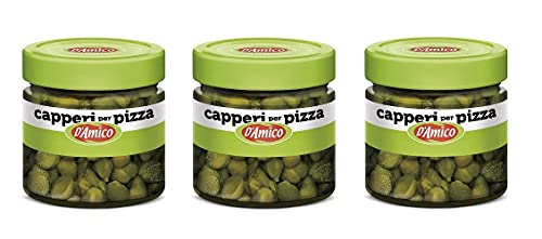 D'Amico Capperi por alcaparras para pizza de cristal de 100 g