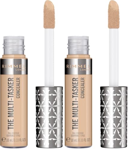 Rimmel London, Multi-Tasker Concealer, 040 Ivory (Paquete de 2)