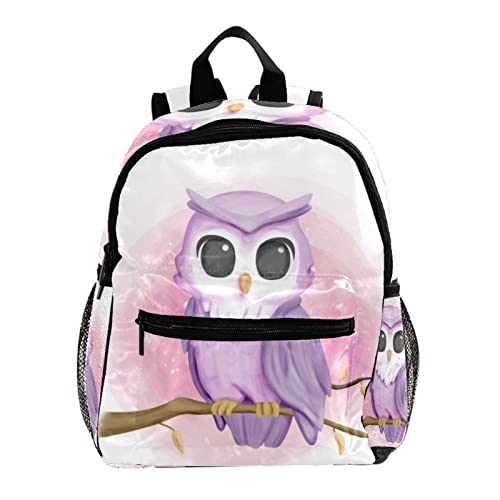 Sac à dos pour garçons et filles motif hibou mignon de 30 cm de hauteur