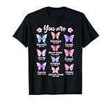 You Are Butterfly Beautiful Christian Religious Bible Verse T-Shirt