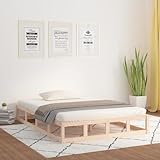 Moselota - Marco de Cama Estructura Mueble (120 x 190 cm, madera maciza, tamaño pequeño, 2997)