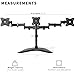 VIVO Triple Monitor Mount Fully Adjustable Desk Free Stand for 3 LCD Screens up to 24 inches STAND-V003P