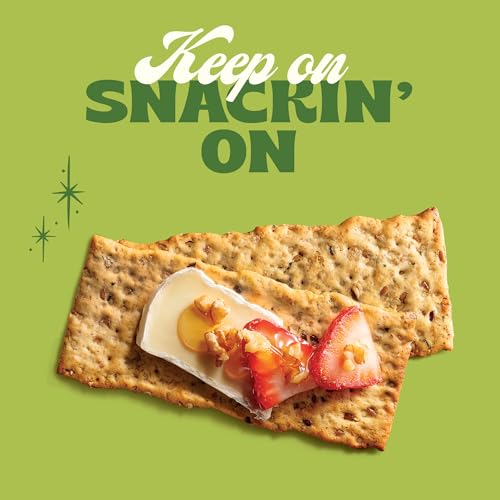 Image of Back to Nature Multigrain Flatbread Crackers, Non-GMO, Plant-Based Snack Cracker, Made with Wheat Flour & Whole Grains, Snack Happy, 5oz Box (Pack of 2)