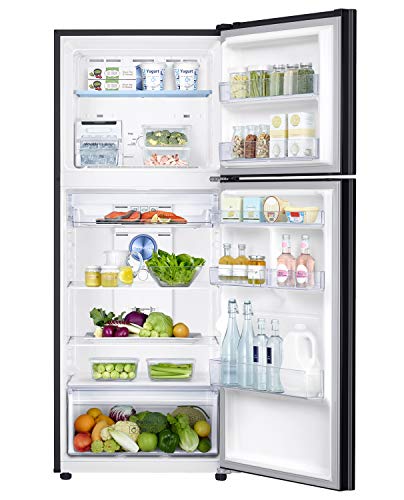 Image of Samsung 394 L 2 Star Inverter Frost-Free Double Door Refrigerator Appliance (RT39T50382C /TL, Black, 2022 Model)