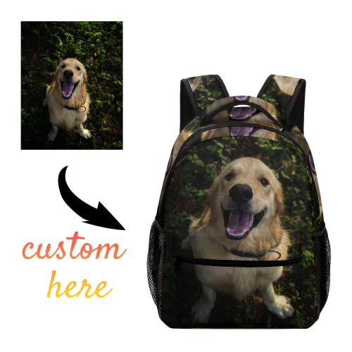 Custom Backpack Personalized Large Capacity Shoulder Traveling Bag Add Your Customized Photo Picture Text Casual Backpack Travel Knapsack Standard Size For Travel.2