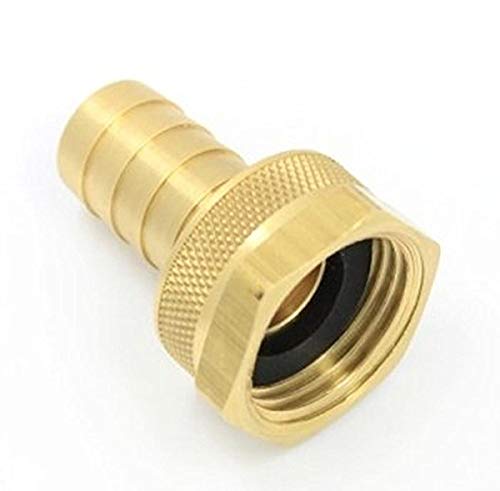 MettleAir 126-8W 1/2" ID 3/4" GHT Female Barb Hose/Tubing Fitting Connector Water/Garden Hose (Pack of 10)