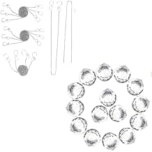 MerryNine Clear Crystal Ball Prism Sun Shine Catcher Rainbow Pendants Maker,with 4.7m/15.4ft Transparent Nylon Thread and 10 Pcs Metal Chians, Hanging Crystals Prisms for Windows, for Feng Shui, for G