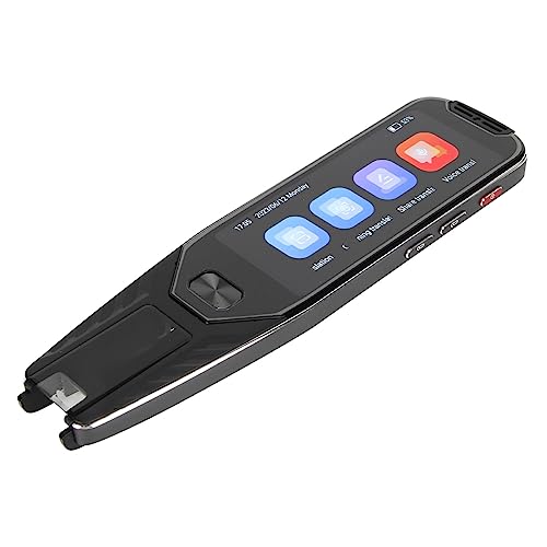 Bolígrafo Traductor de Idiomas, Bolígrafo de Traducción de Escaneo Portátil Inteligente AI con 134 Traducciones de Voz en Línea para Viajes de Aprendizaje de Negocios (Black)