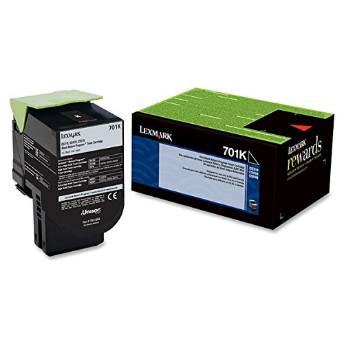Lexmark 70C10K0 701K - Black - original - toner cartridge LCCP, LRP - for Lexmark CS310dn, CS310n, CS410dn, CS410dtn, CS410n, CS510de, CS510dte