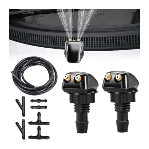 CGEAMDY 9 Piezas Juego De Manguera Limpiaparabrisas Coche Universal, Juego Reparación De Manguera Agua, Conectar La Bomba Agua Del Coche Accesorios, Kit Conector Universal Limpiaparabrisas