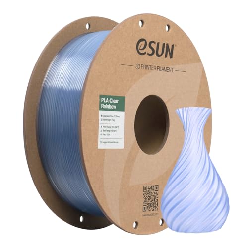 Filament eSUN PLA Niebieski Tęczowy Przezroczysty (BLUE RAINBOW TRANSPARENT)