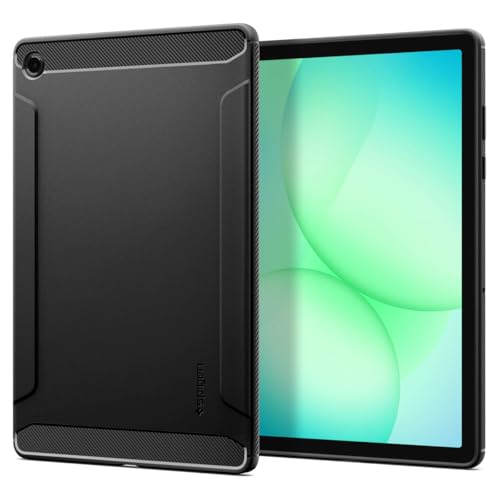 Image of Spigen Rugged Armor | Samsung Galaxy Tab A11+ Case [Flexible] [Slim Protection] 8.7 inch Protective Back Cover | TPU - Matte Black