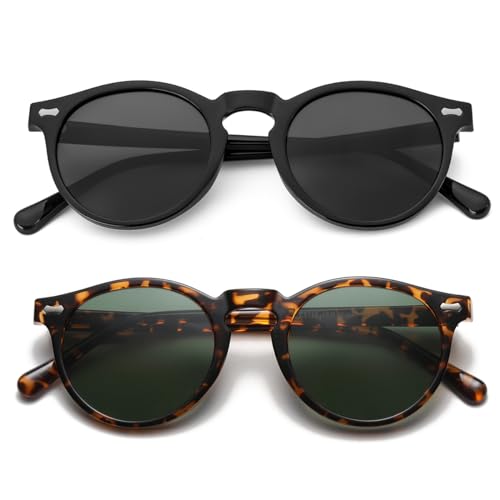 Image of Gleyemor Kids Polarized Cute Round Sunglasses for Kids Girls Boys Age 3-8