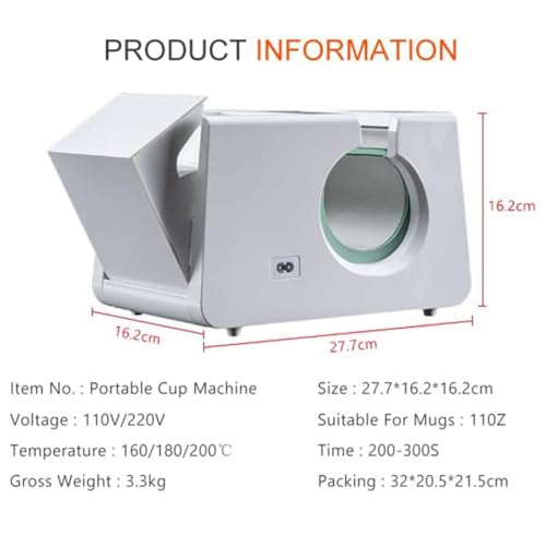 Mug Press Machine, Tumbler Heat Transfer Machine, DIY miniatura 6