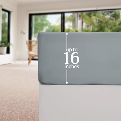 Ev Dekor King Size Fitted Sheets Grey - Image 4