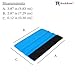Black Felt Edge Vinyl Squeegee Tool Car Vinyl Scraper Decal Applicator - (Pack 12 Units)