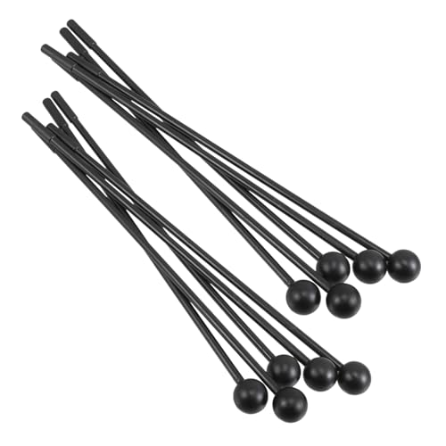 Kisangel 10Pcs Plastic Xylophone Mallet Sticks for Ergonomic Long Handle Instruments Durable Drum Hammers for Music Learning and Practice