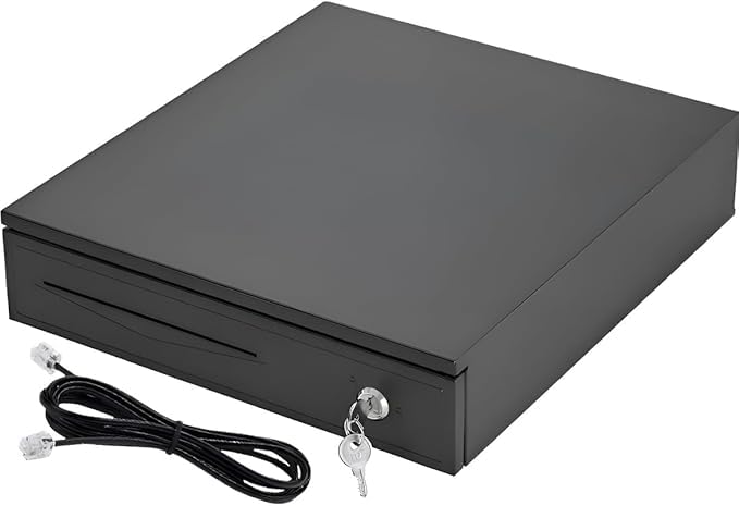 Caixa Registradora Comercial Gaveta de Dinheiro Reforçada com Abertura Automática e Manual