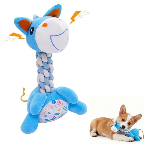 Juguete de Peluche Burro con Cuerda Trenzada para Perros