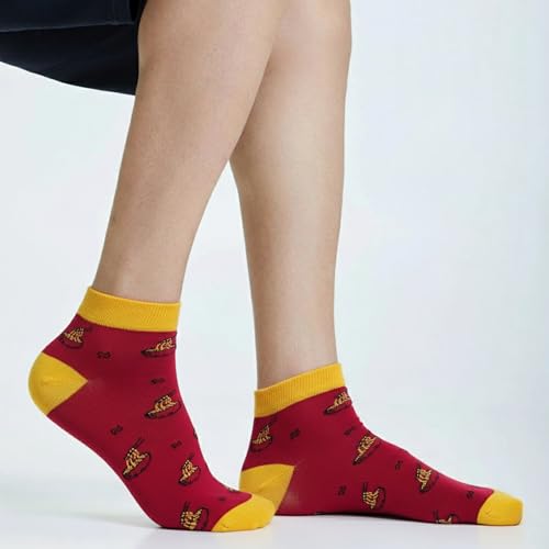 Image of Mint & Oak Men Ankle Socks, Printed Funky Socks, Cotton Unisex Ankle Length Sock, Odour Free Socks - Pack of 1