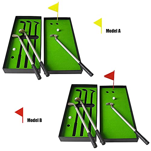 Laurio Conjunto de caneta de golfe de mesa para mesa portátil conjunto de caneta esferográfica de go