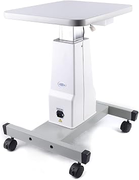 Optometry Lift Table, Optical Optometry Motorized Instrument Lift Working Table, Electric Power Optometrist Work Stand, Professional Eyeglass Shop Work Stand Table