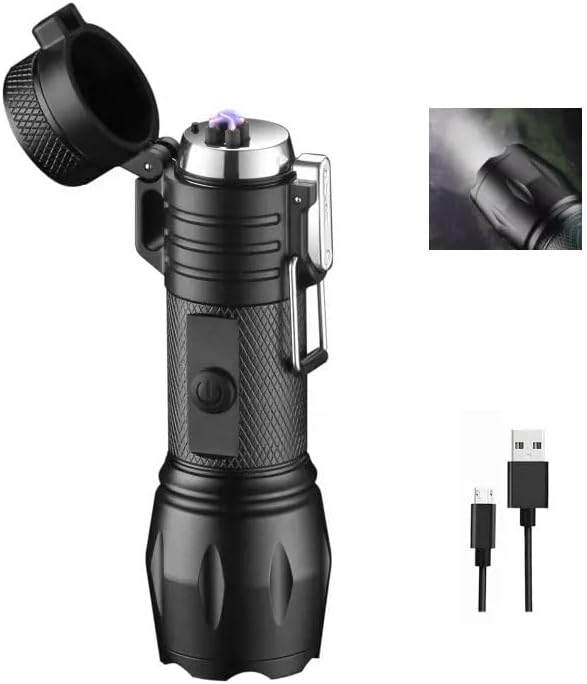 Furret High Power Camp Waterproof Flash Light Set Powerful USB Rechargeable Tactical Torches Flashlights, Led Flashlight