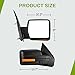 AUTOSAVER88 Door Mirror Compatible with 2007-2014 Ford F150, Right Passenger Side Mirror with Turn Signal Puddle Light Power Adjustable Heated Manual Folding