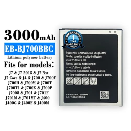 Image of THE BATTERY STORE Original EB-BJ700CBE Battery for Samsung Galaxy J7 /SM-J700F /DD Battery with 1 Year Warranty *****(Q176)