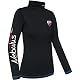 Skipullover Damen Nebulus Rollkragen aus Baumwolle, Langarm, schwarz