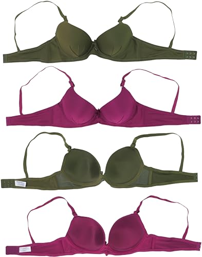 Image of ToBeInStyle Women's Pack of 6 Classic Style Underwire Supportive Padded Bras