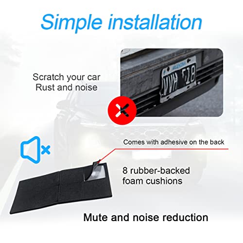 Yalok YALOK-PLATE SCREWS KITS1YACARKITS58 Anti Theft License Plate Screws Kits- Rustproof Stainless Steel Car Tag Plate Mounting Hardware, M6 (1/4") Tamper Proof Fastener Nut thumb #4